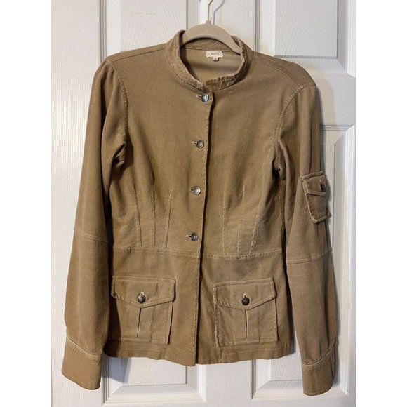 Anthropologie Ruth Corduroy Jacket Camel Brown 4 Small Stretch Cotton - Picture 11 of 11